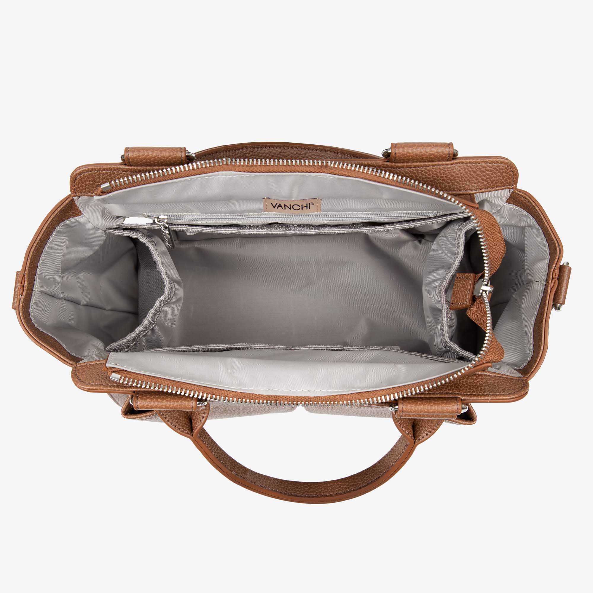 Amelia Convertible Pram Caddy - Pebbled Tan v2