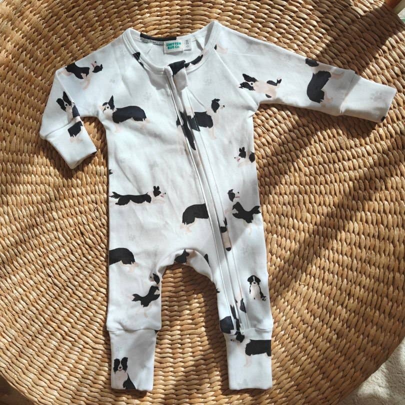 BORDER COLLIE | Full Zip Unisex Romper
