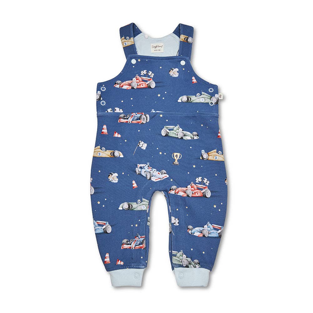 Little Racers Organic Snuggle Overalls