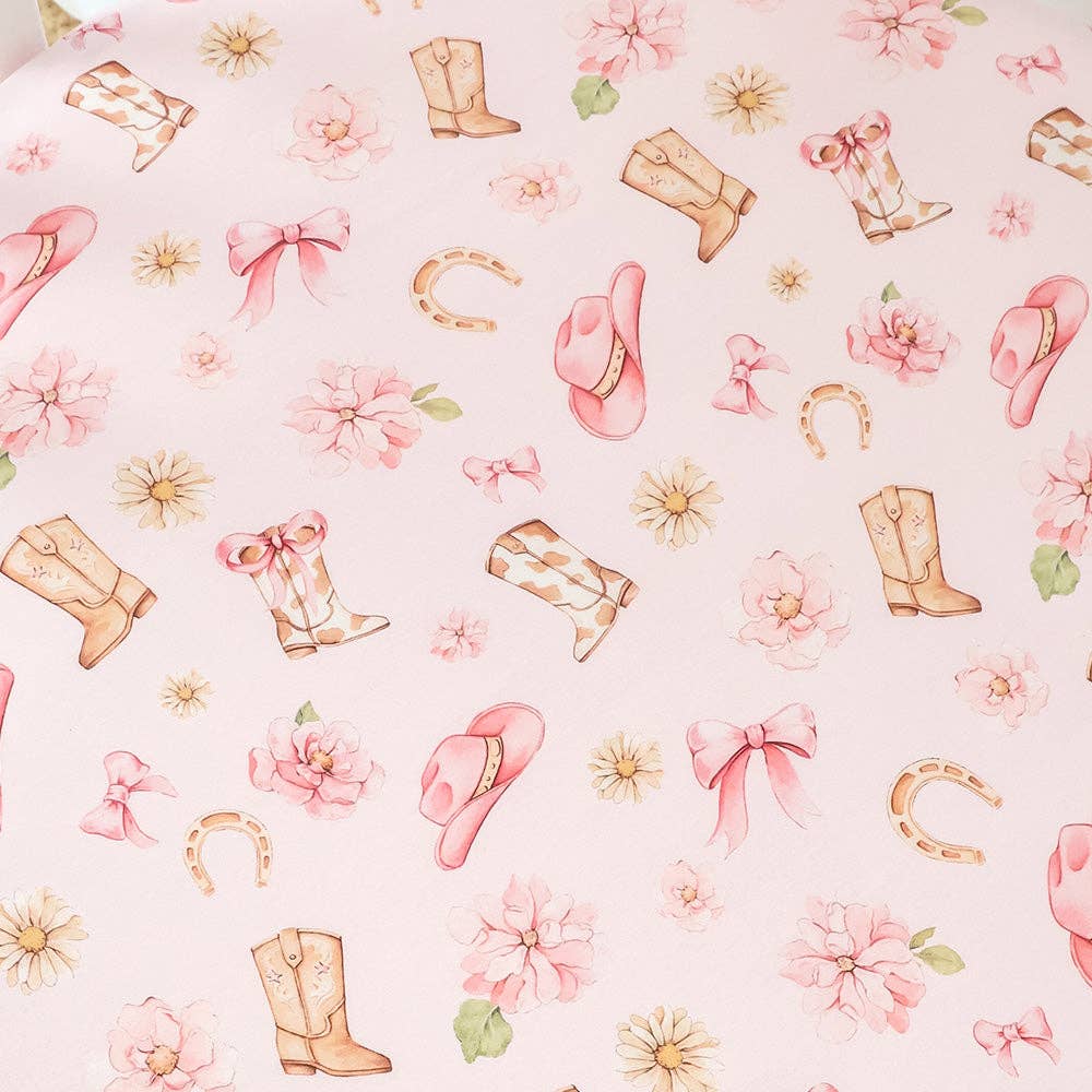 Boots & Bows Organic Fitted Cot Sheet
