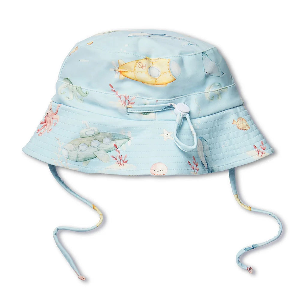 Blue Little Subs Swim Hat
