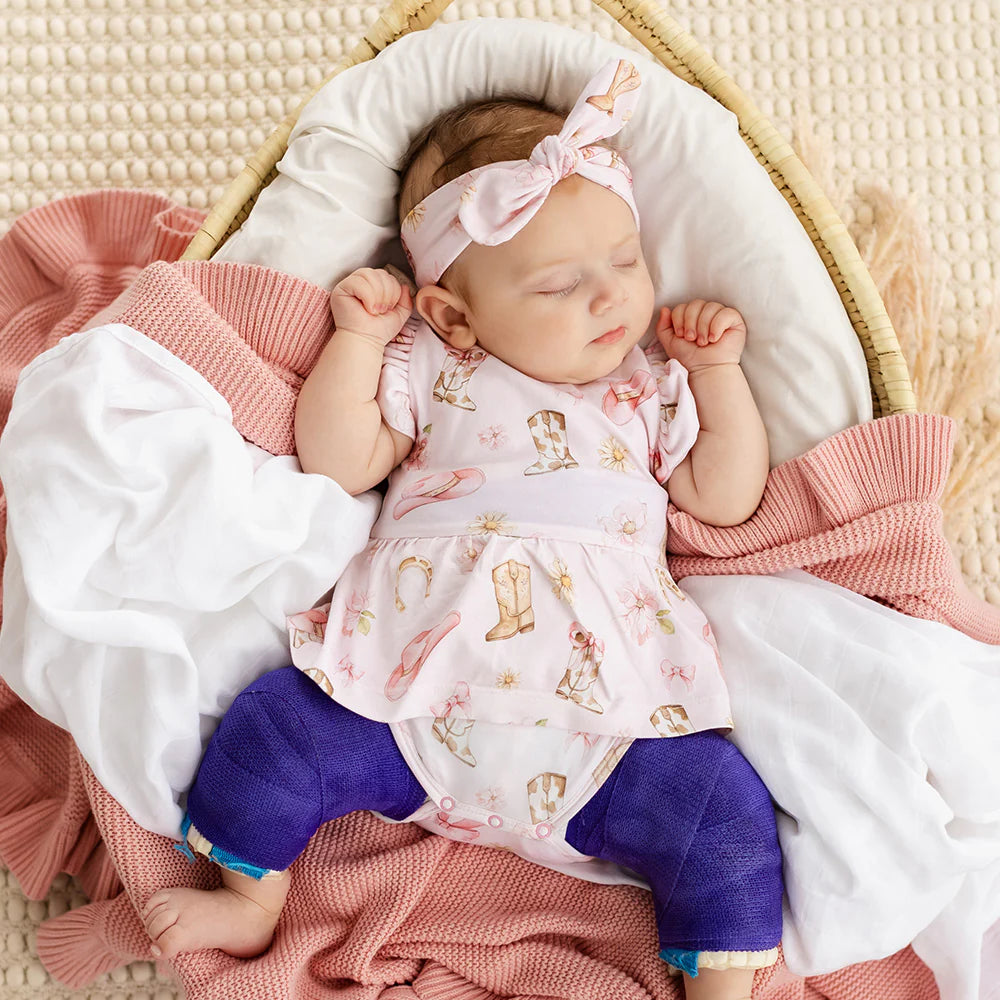 Boots & Bows Short Sleeve Organic Dress