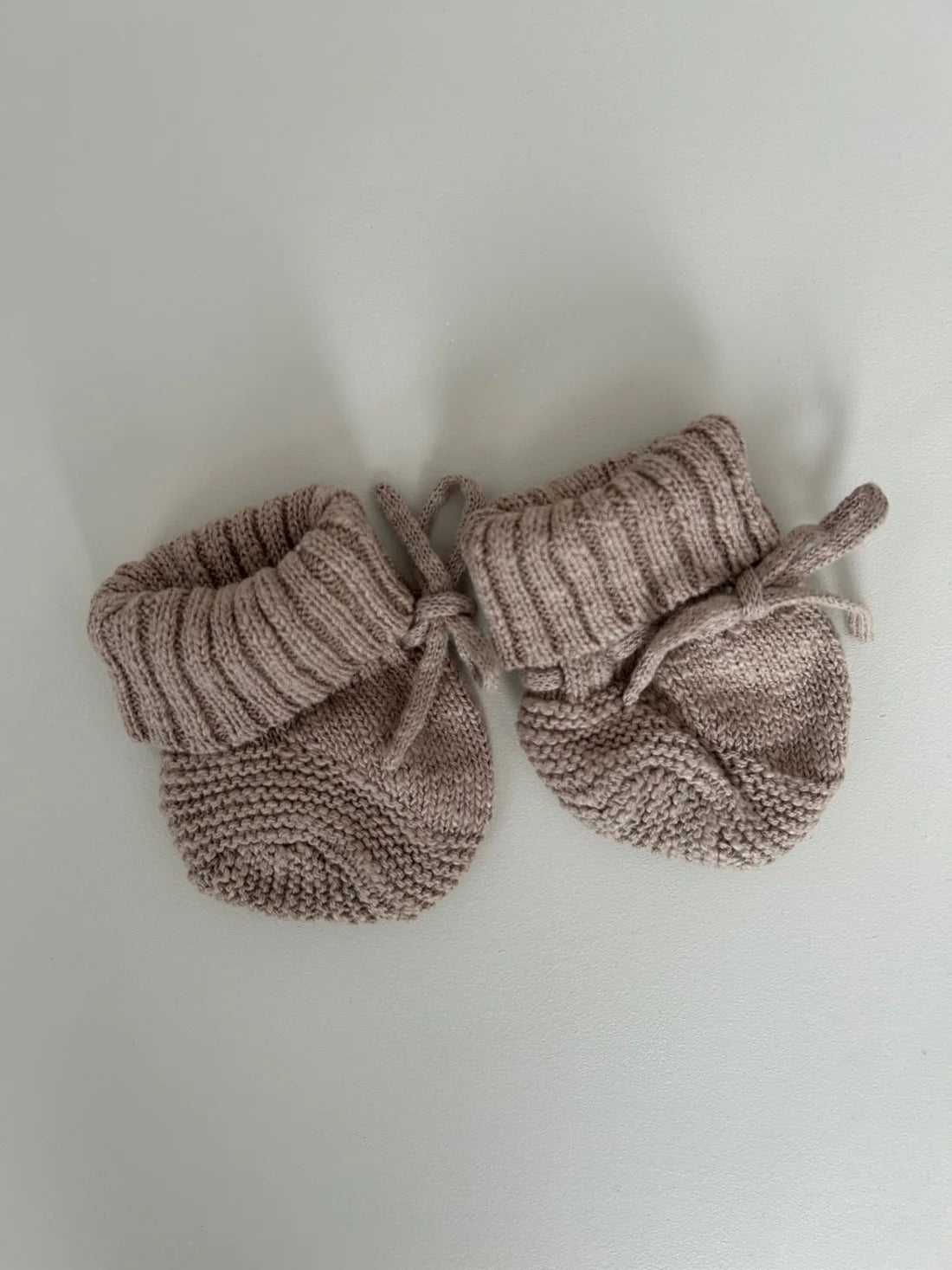 TEXTURED COTTON BOOTIES | BROWN