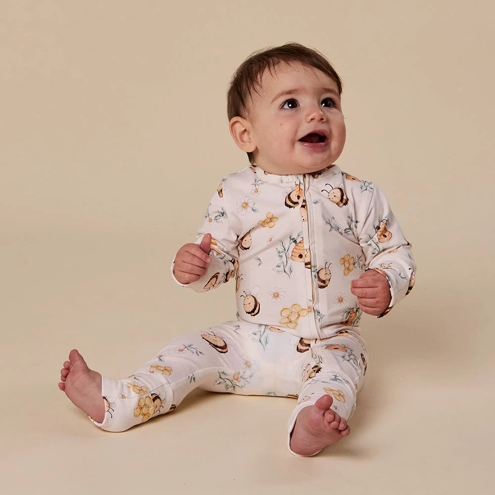 Bumblebees Organic Snugglesuit Convertible Romper