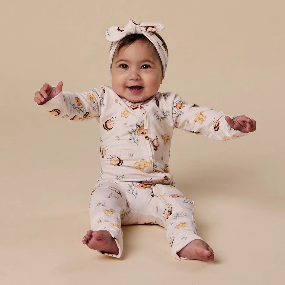 Bumblebees Organic Snugglesuit Convertible Romper