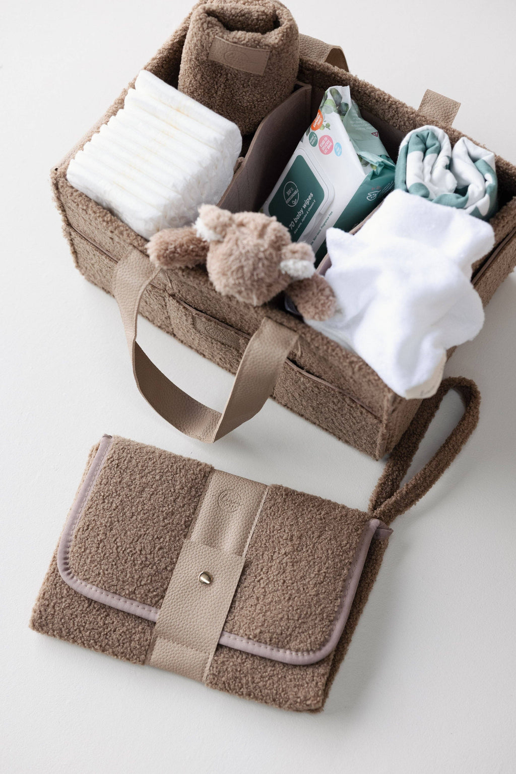 Teddy Classic Nappy Caddy- Coco - NEW