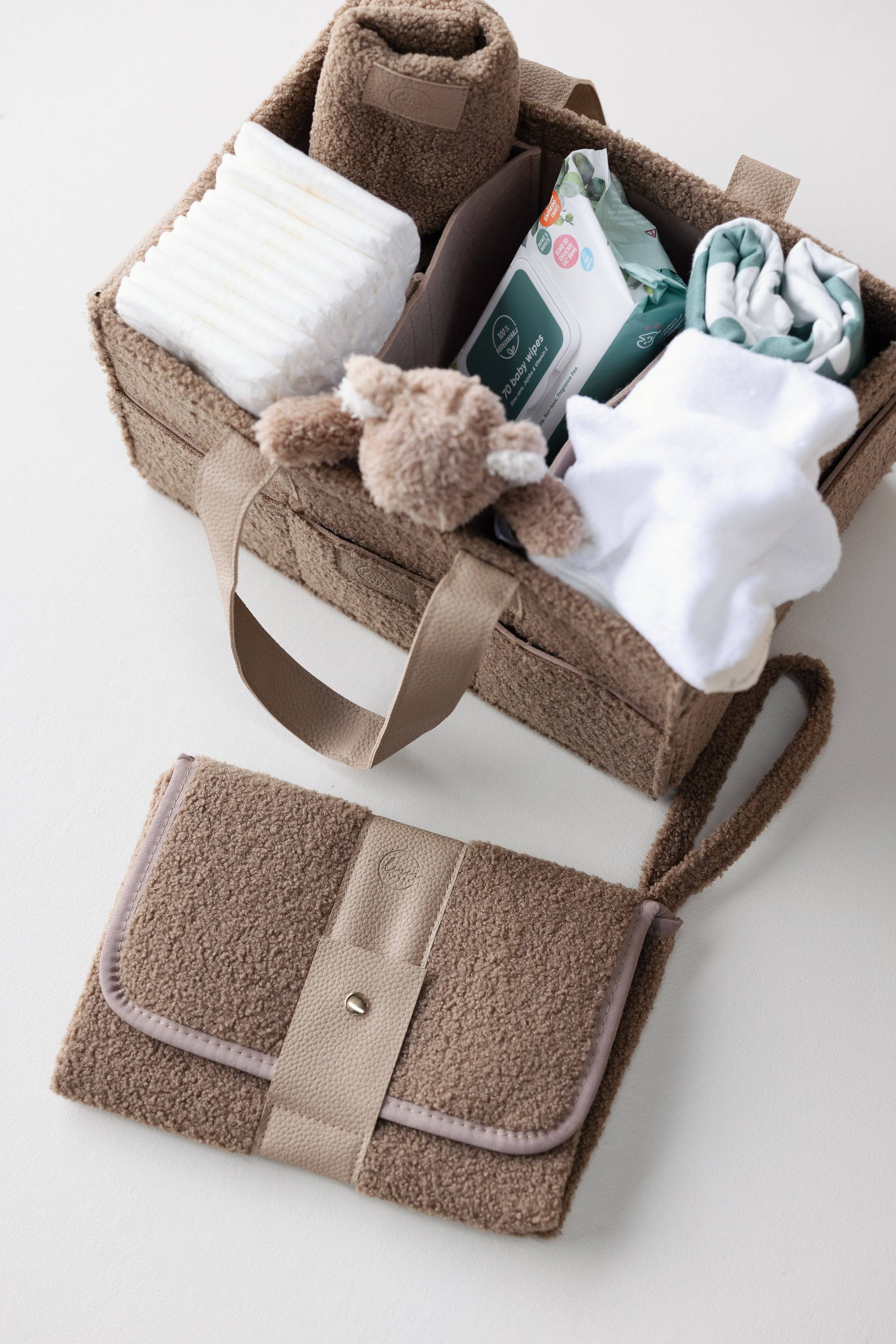 Teddy Classic Nappy Caddy- Coco - NEW