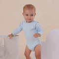 Baby Blue Long Sleeve Organic Bodysuit