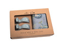 Dinosaurs of World Muslin Wrap & Navy Blue Pram Clip Set