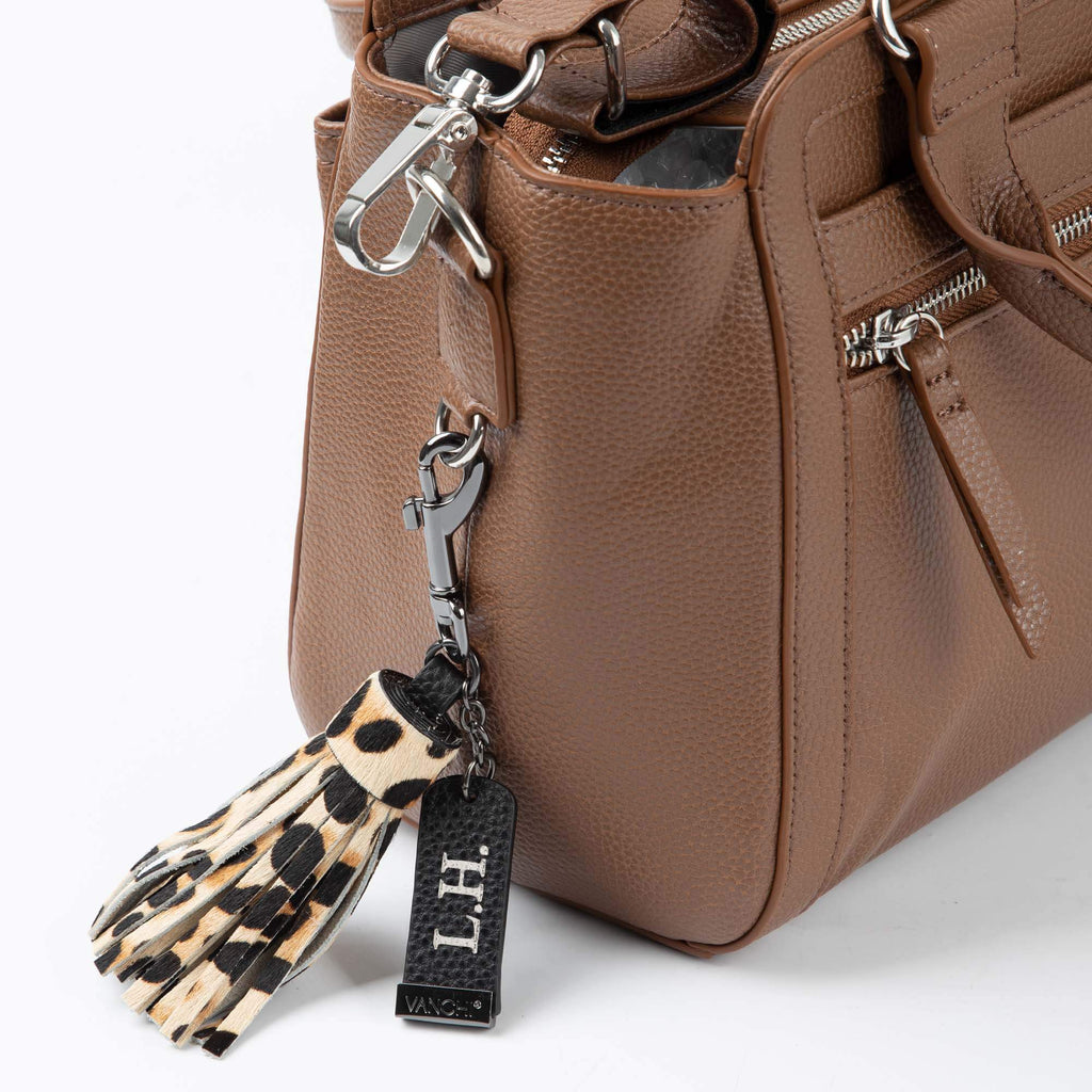 Amelia Convertible Pram Caddy - Pebbled Tan v2