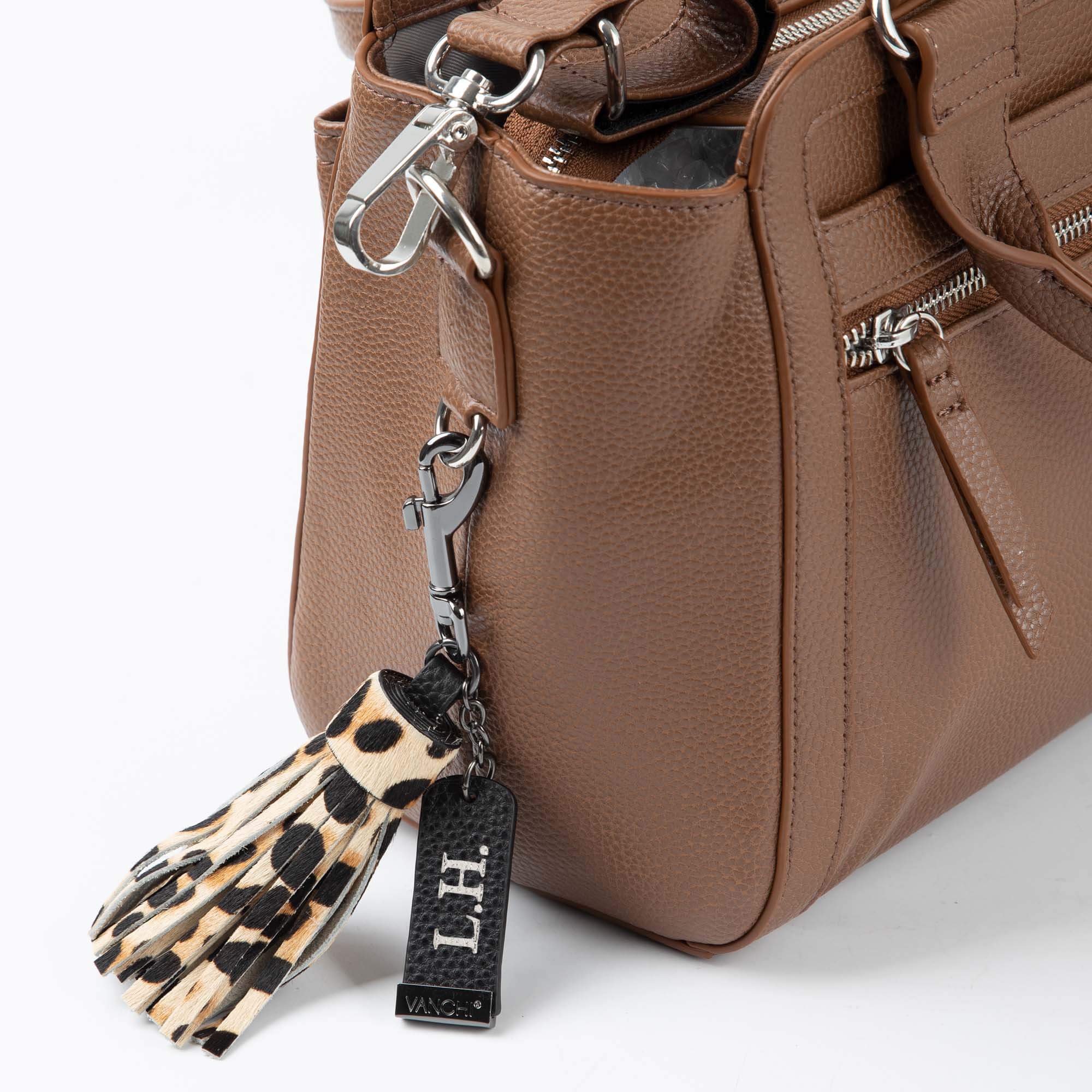 Amelia Convertible Pram Caddy - Pebbled Tan v2