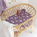 Midnight Swan Organic Bassinet Sheet / Change Pad Cover