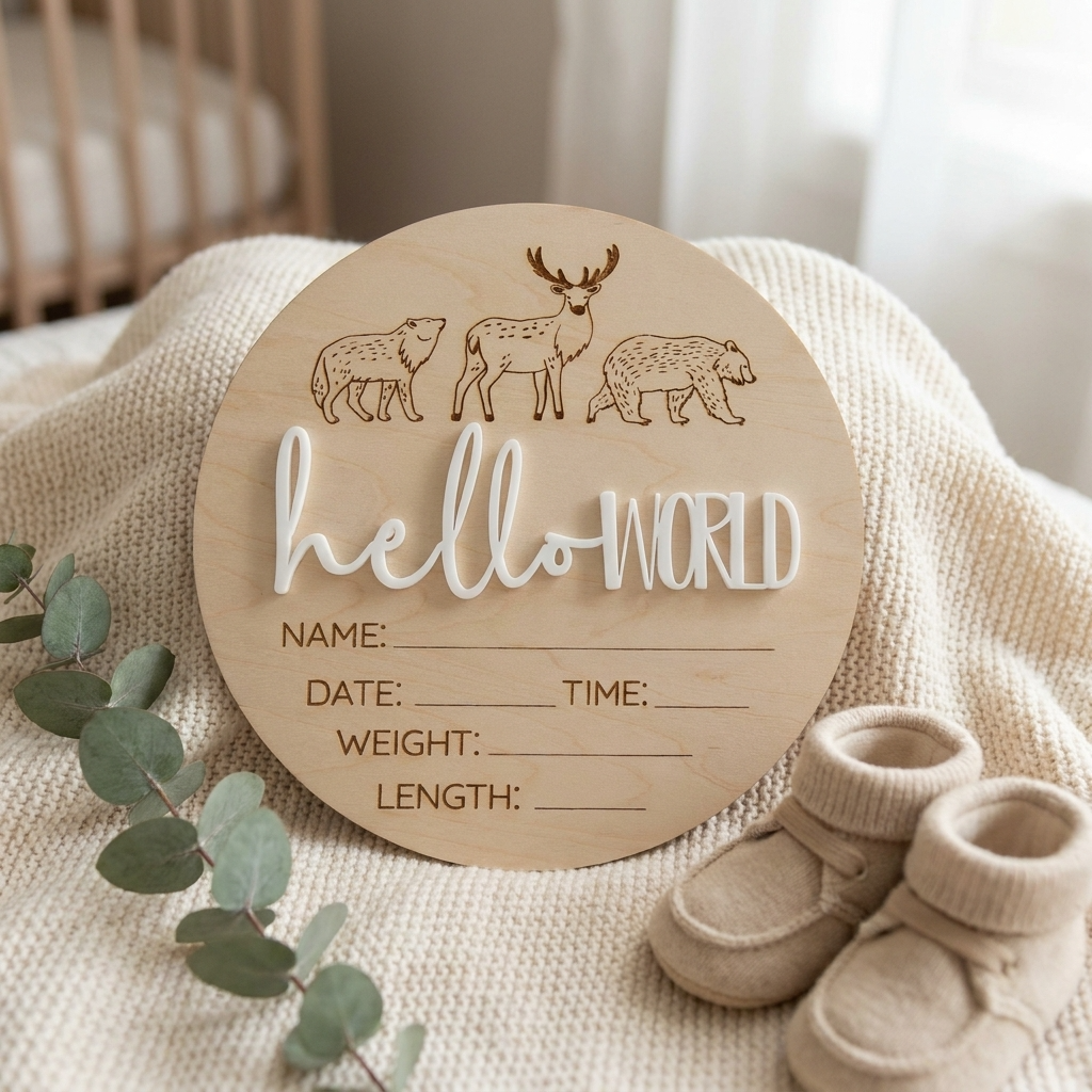 Hello world woodland animals