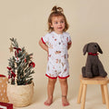 Christmas Pups Organic Snuggle Shortie