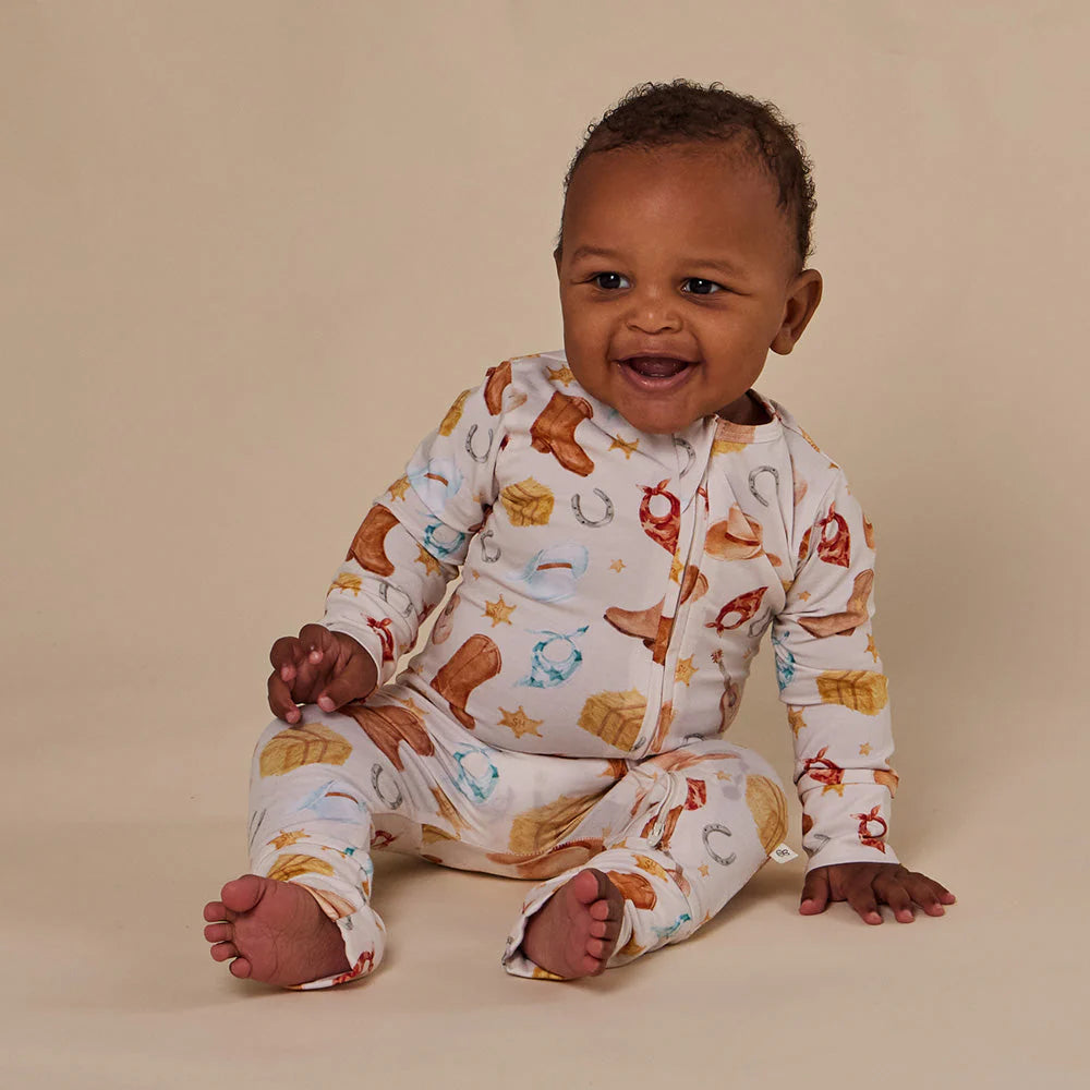 Cowboys Organic Snugglesuit Convertible Romper