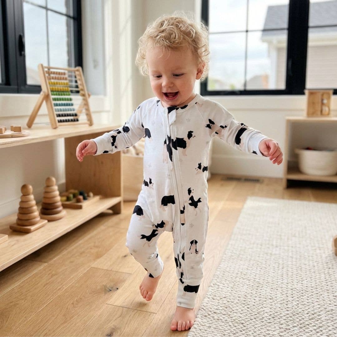 BORDER COLLIE | Full Zip Unisex Romper