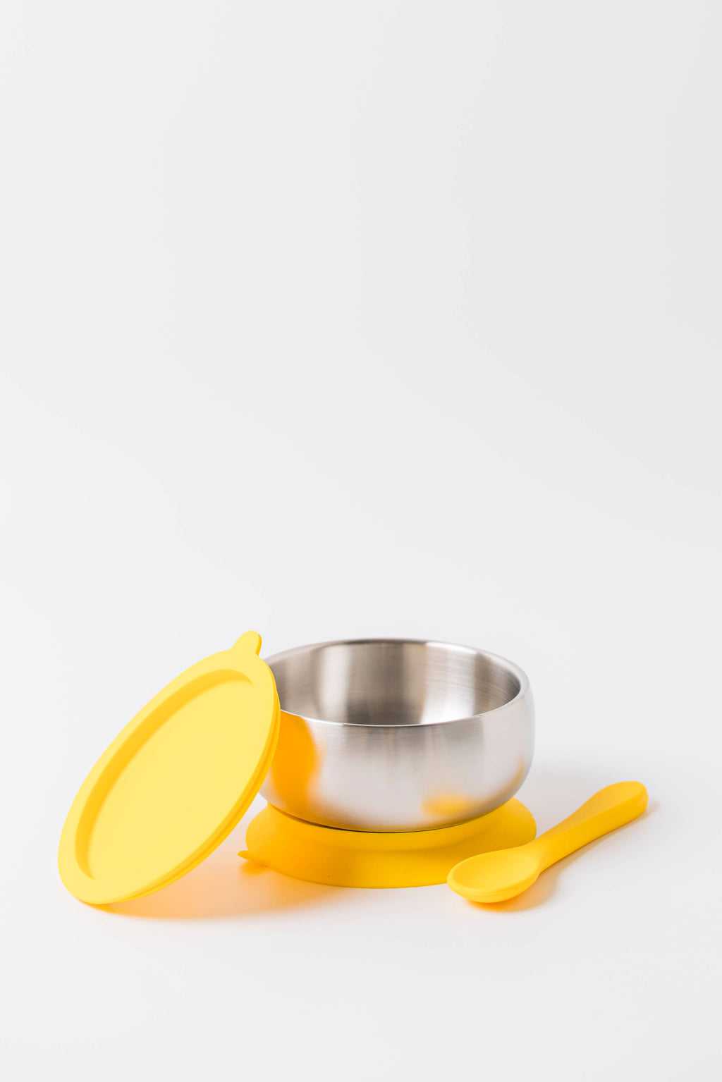 18/8 Stainless Steel Feeding Bowl with silicone suction base