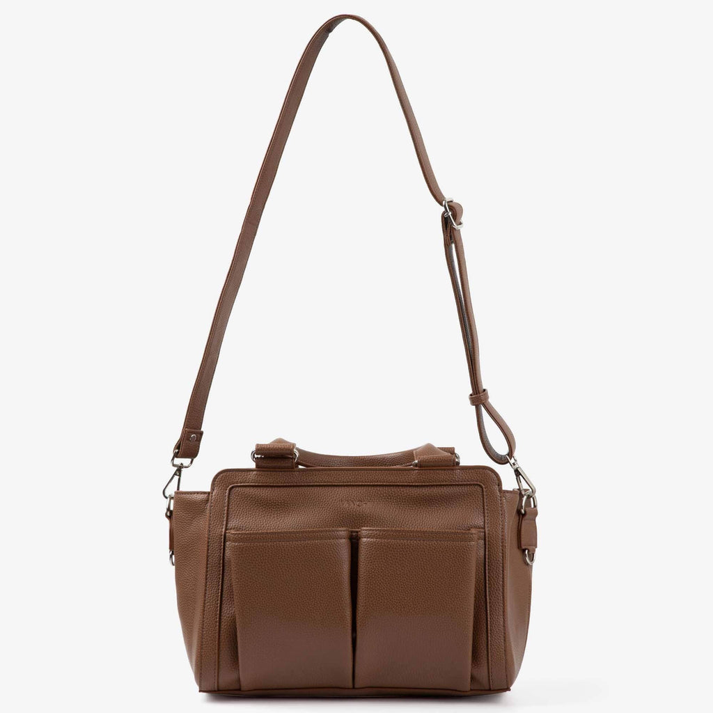 Amelia Convertible Pram Caddy - Pebbled Tan v2