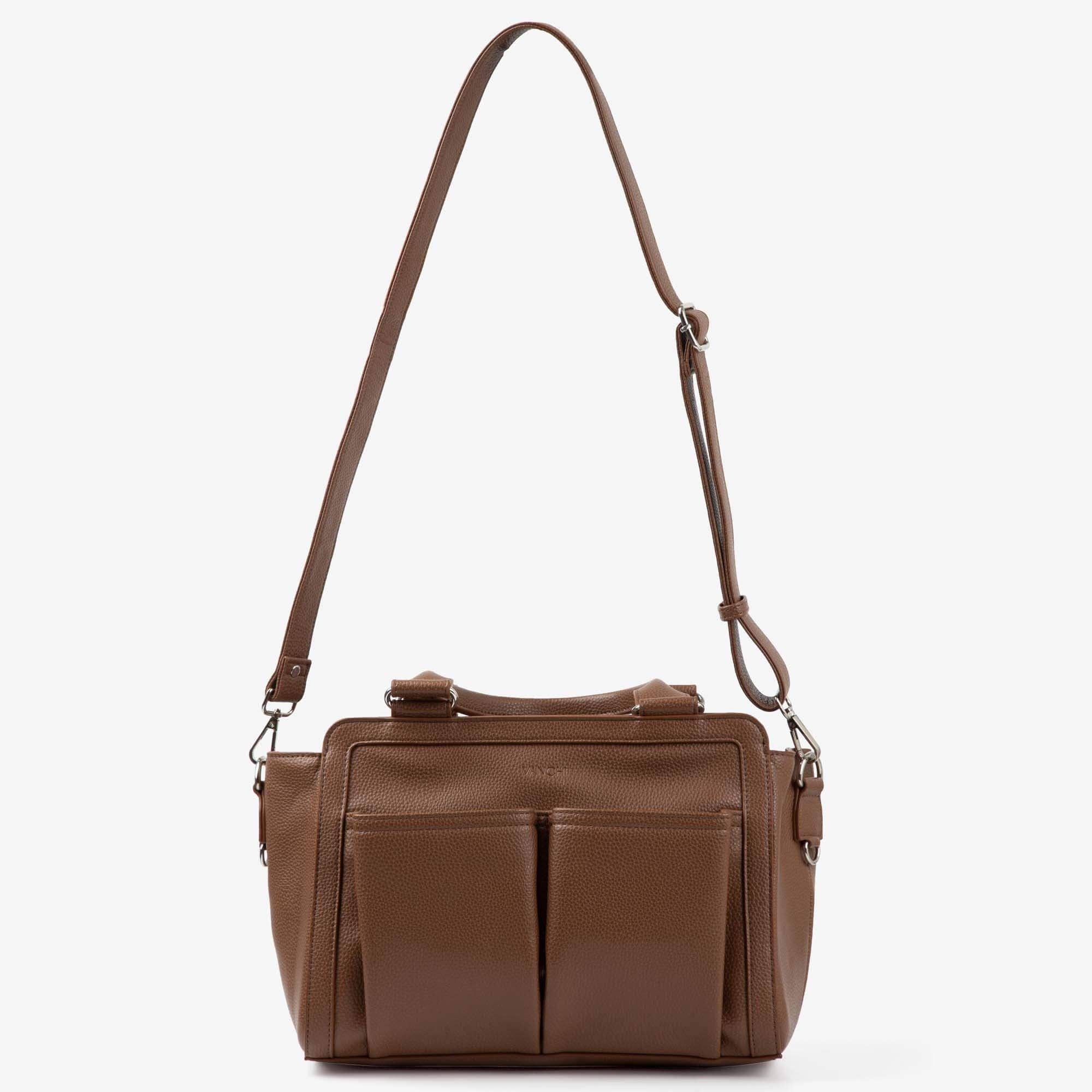 Amelia Convertible Pram Caddy - Pebbled Tan v2