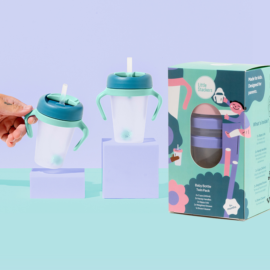 Weighted Straw Sippy Cup Two Pack