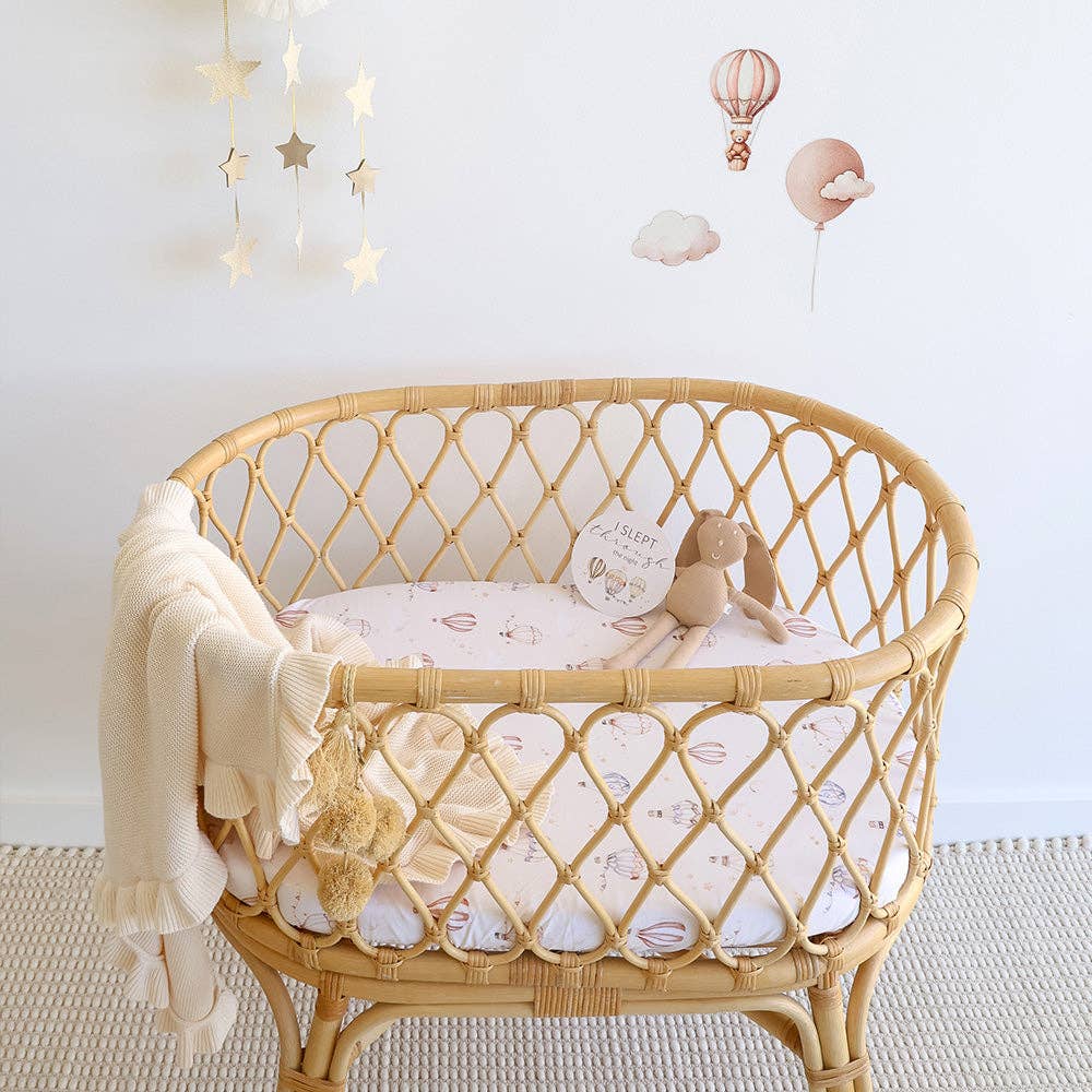 Up & Away Organic Bassinet Sheet / Change Pad Cover
