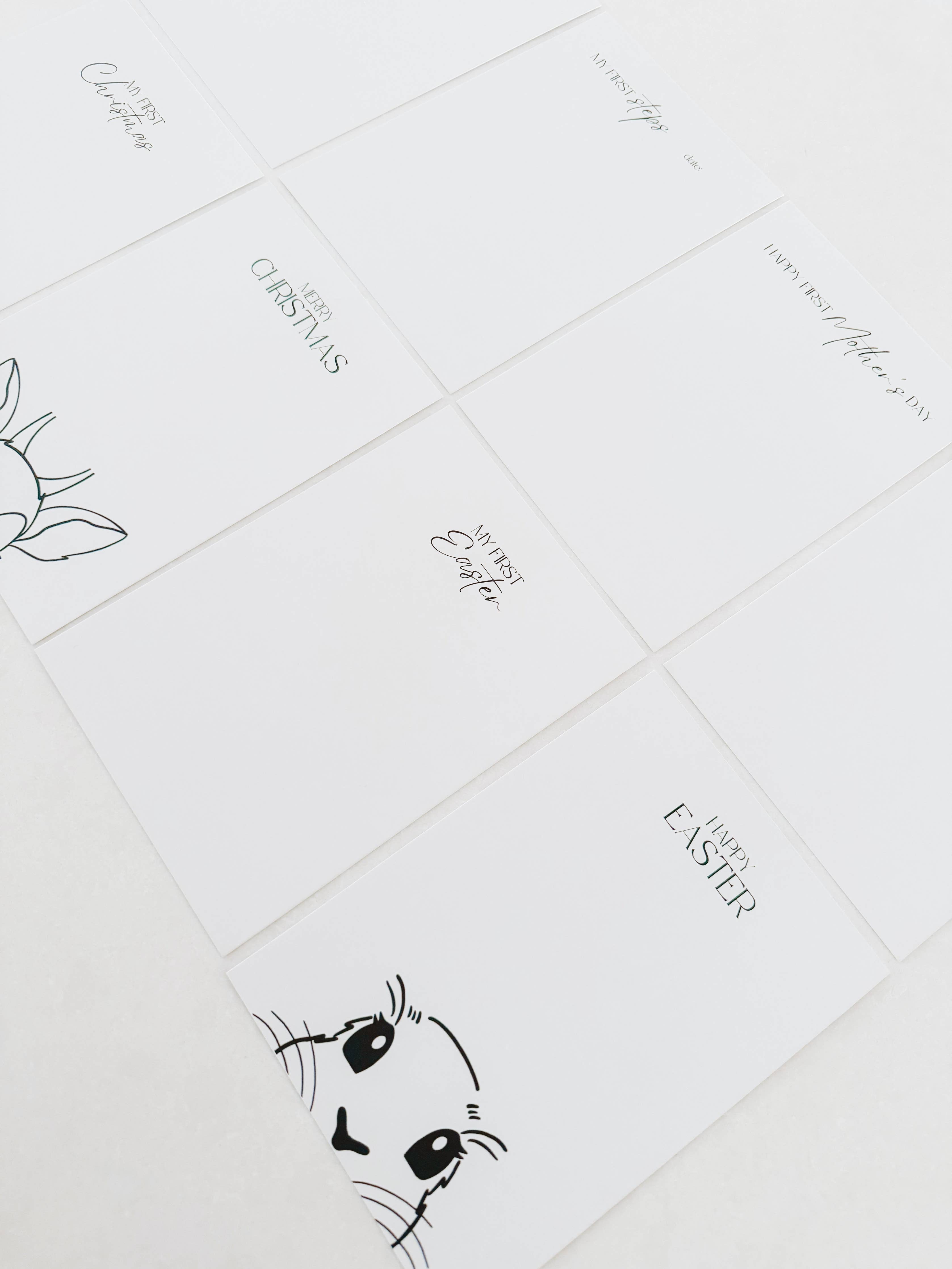 ‘My First’ edition - Inkless Milestone Cards