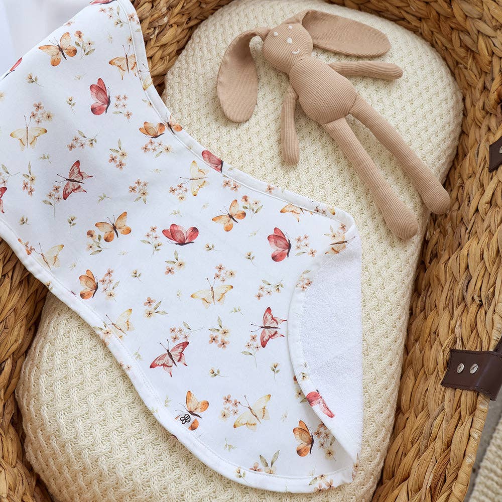 Butterfly Organic Cotton Burp Cloth