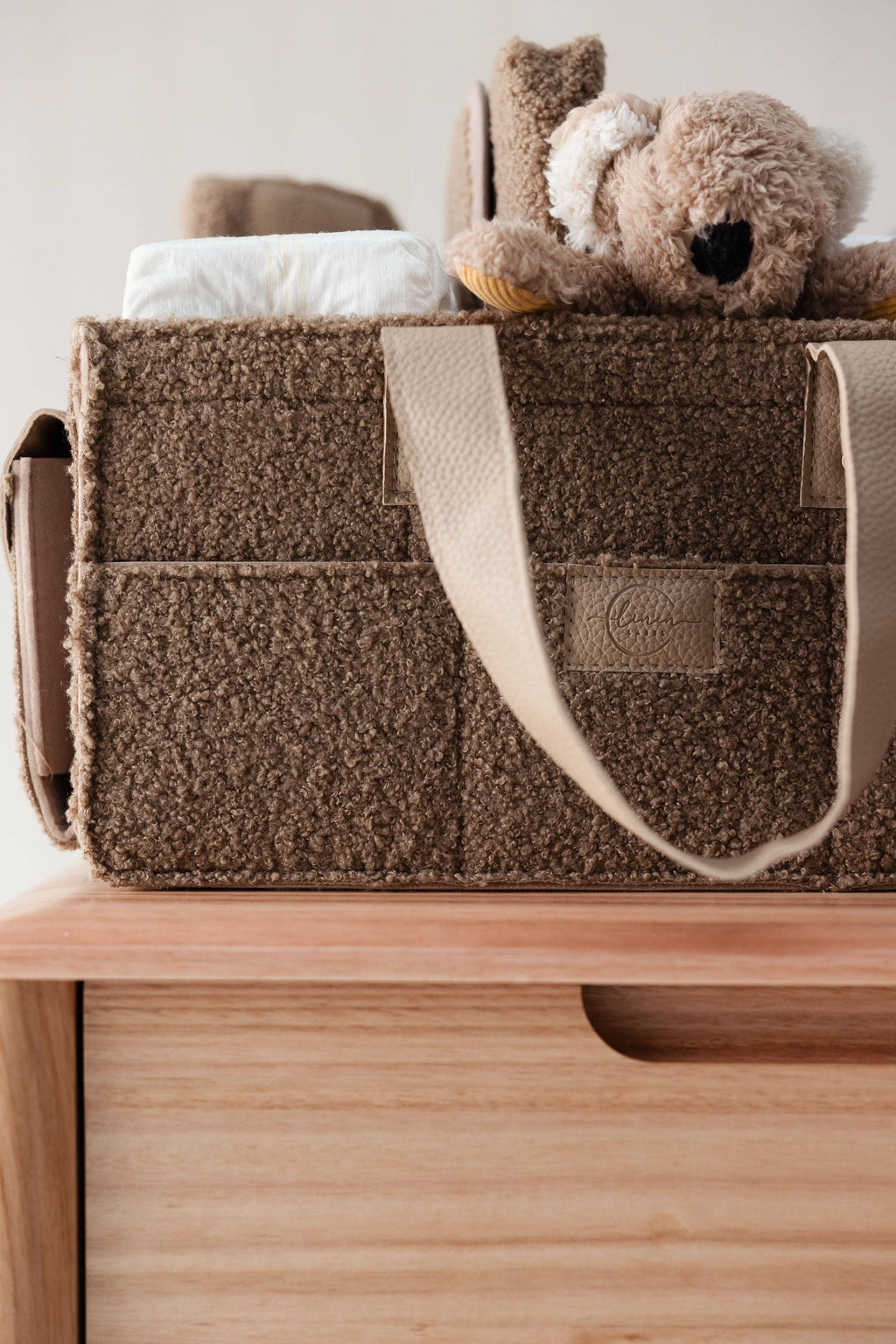 Teddy Classic Nappy Caddy- Coco - NEW