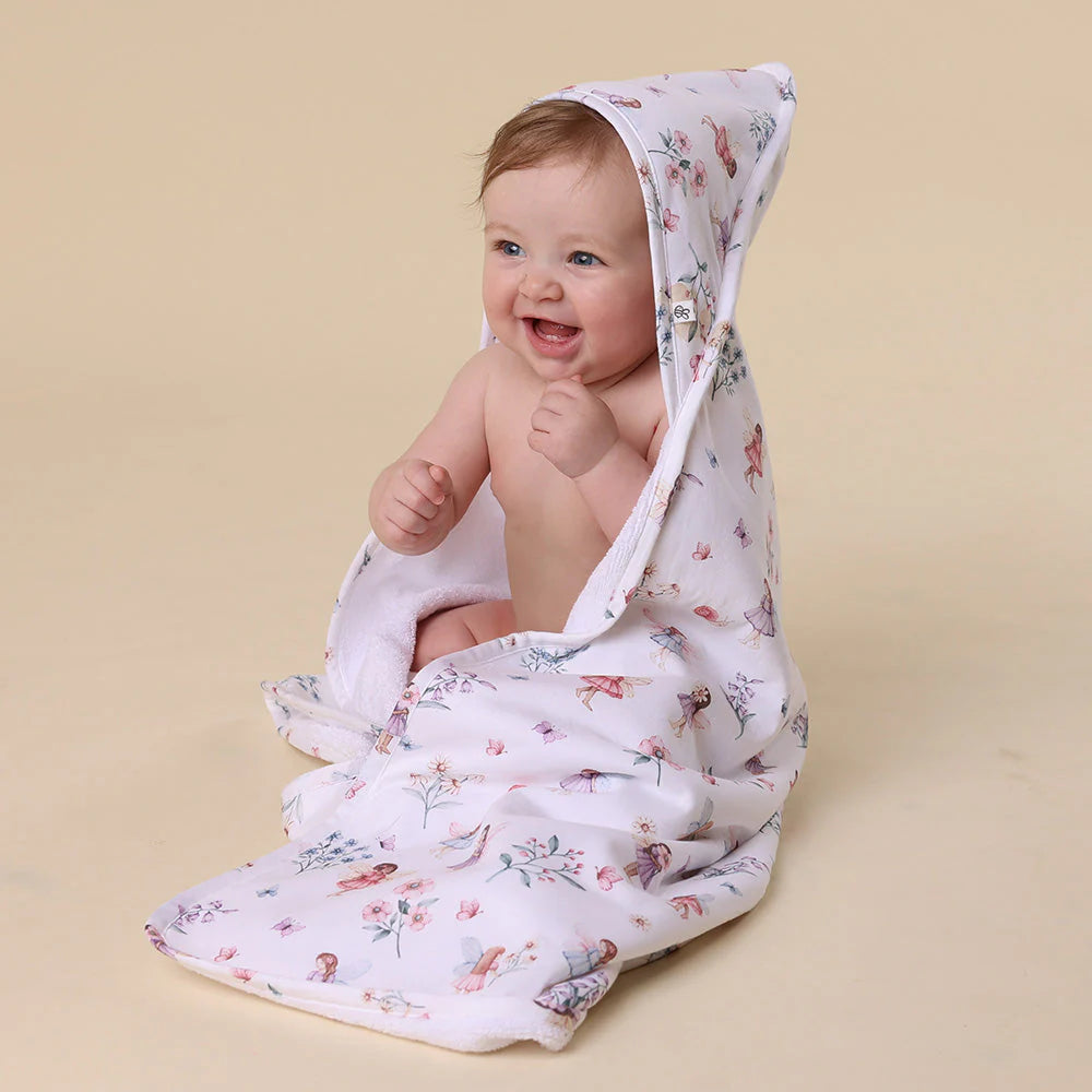 Fairy Garden Organic Hooded Baby Towel