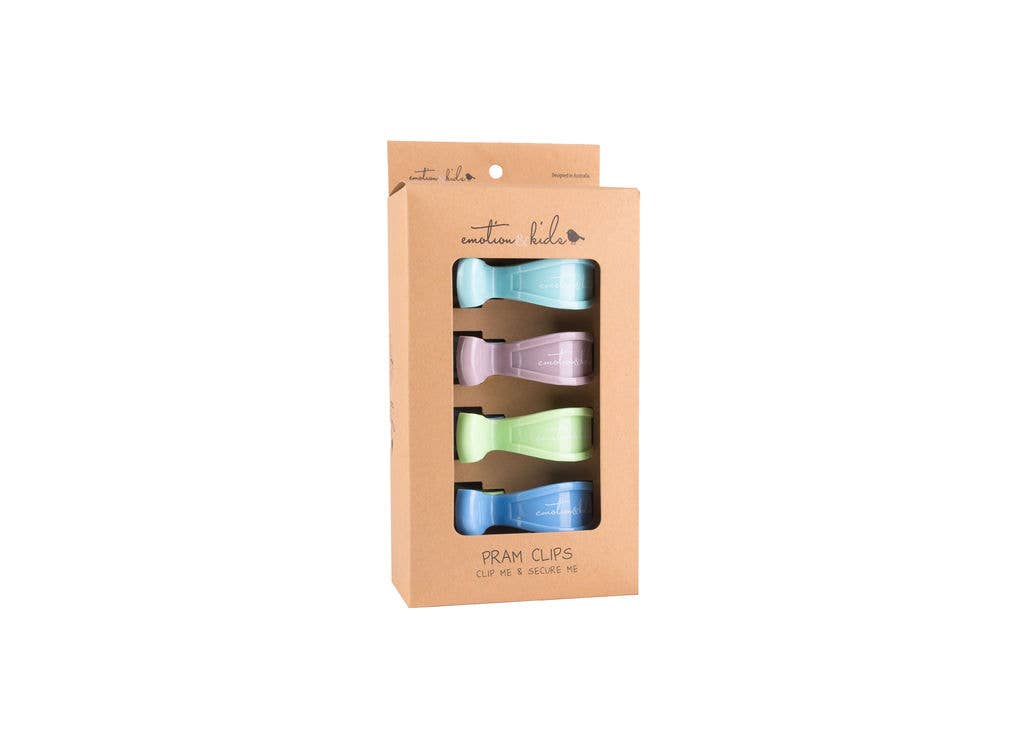 Pram Clips Two Tone - 4 Pack