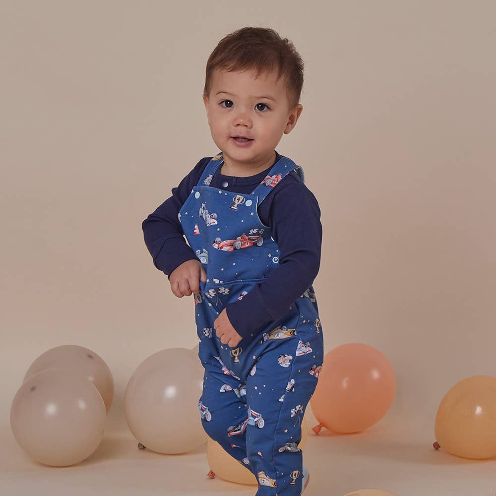 Little Racers Organic Snuggle Overalls