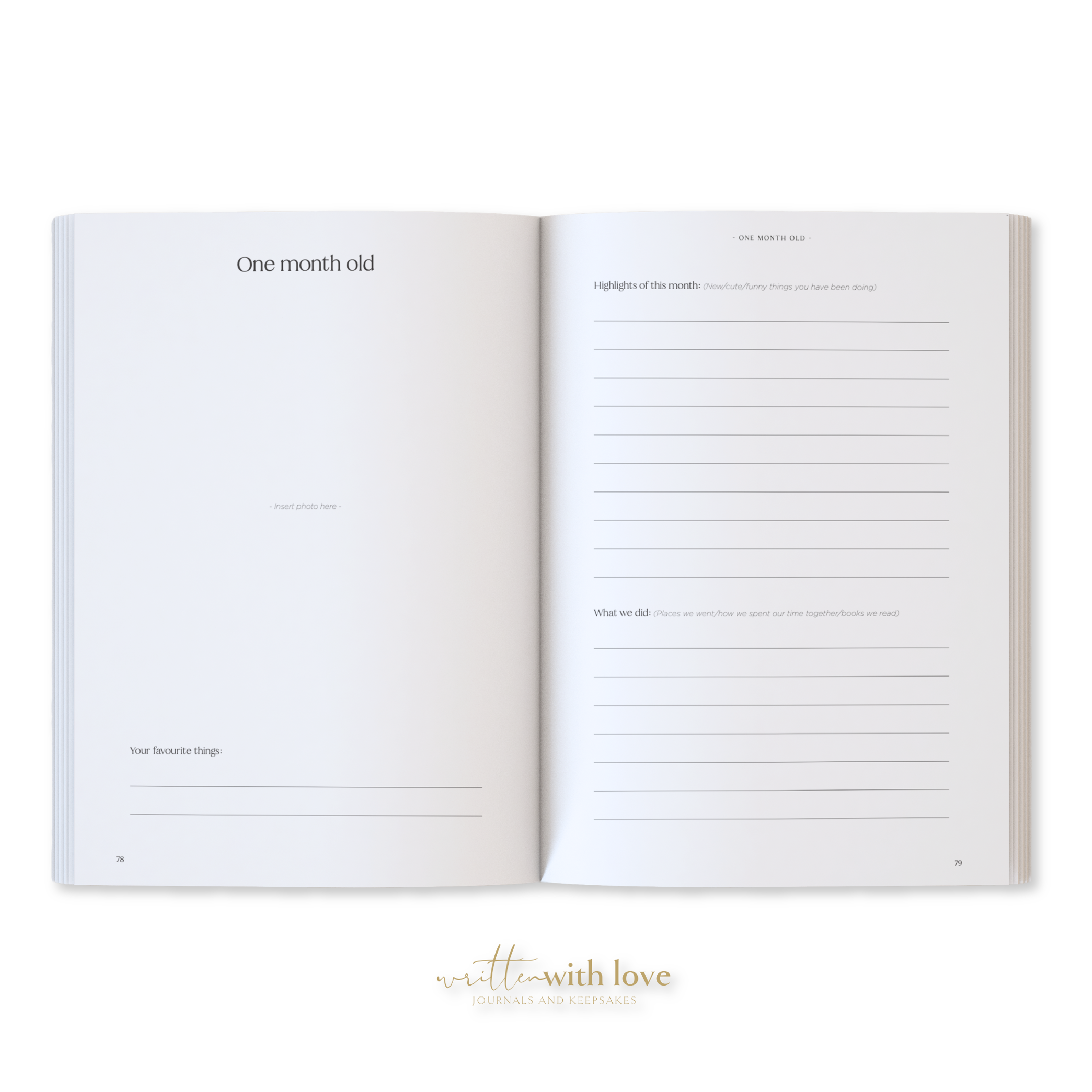 Baby Memory Book - Pregnancy to 5 Years - Sage Green - Boxed