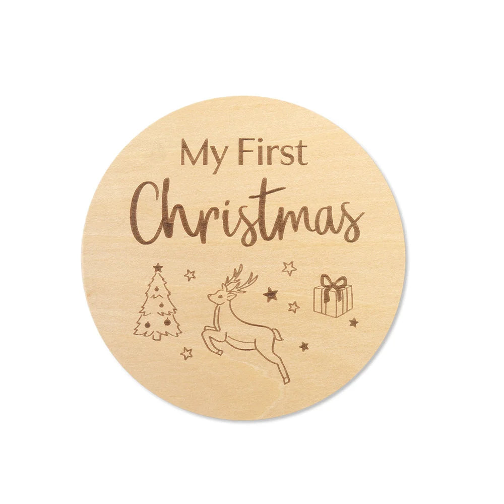 Christmas / Easter Large Wooden Milestone Card