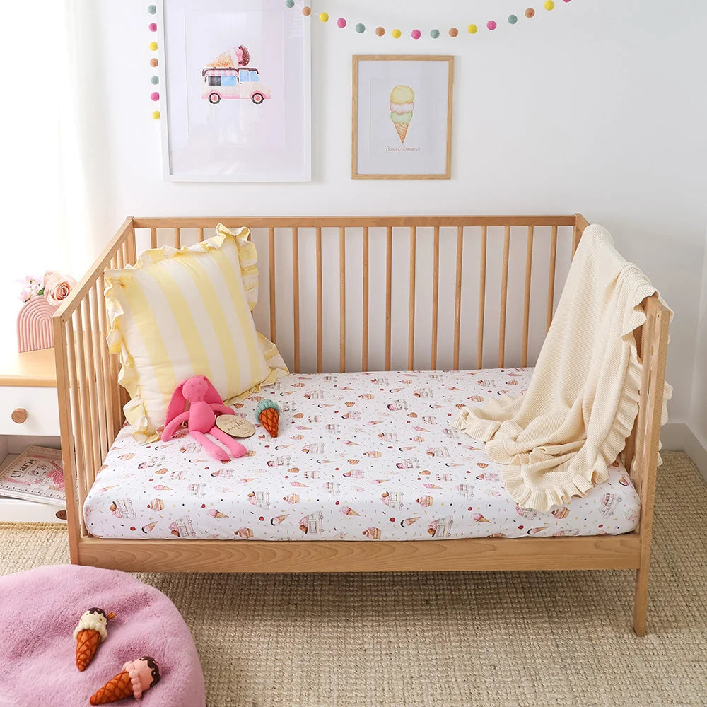 Ice Creams Organic Fitted Cot Sheet