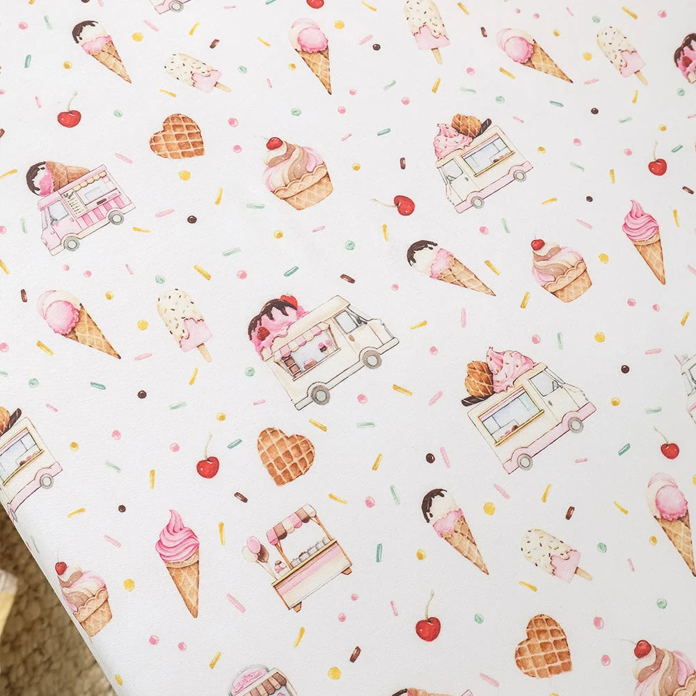 Ice Creams Organic Fitted Cot Sheet