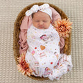 Ice Creams Organic Jersey Wrap & Topknot Set