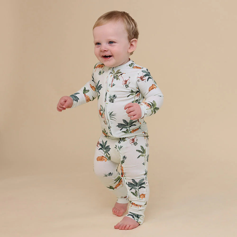 Jungle Organic Snugglesuit Convertible Romper
