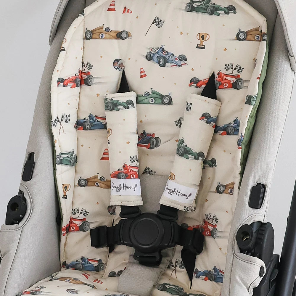 Little Racers Universal Reversible Pram Strap Covers