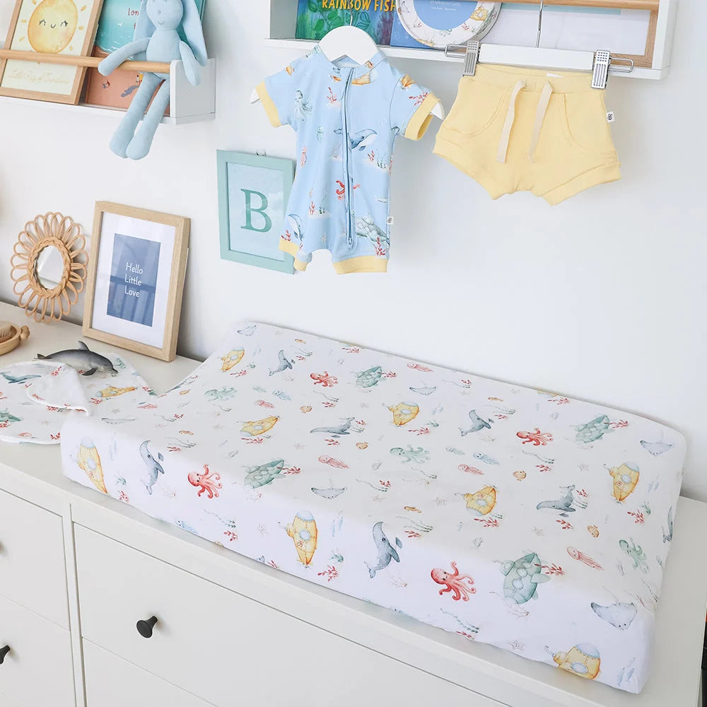 Little Subs Organic Bassinet Sheet / Change Pad Cover