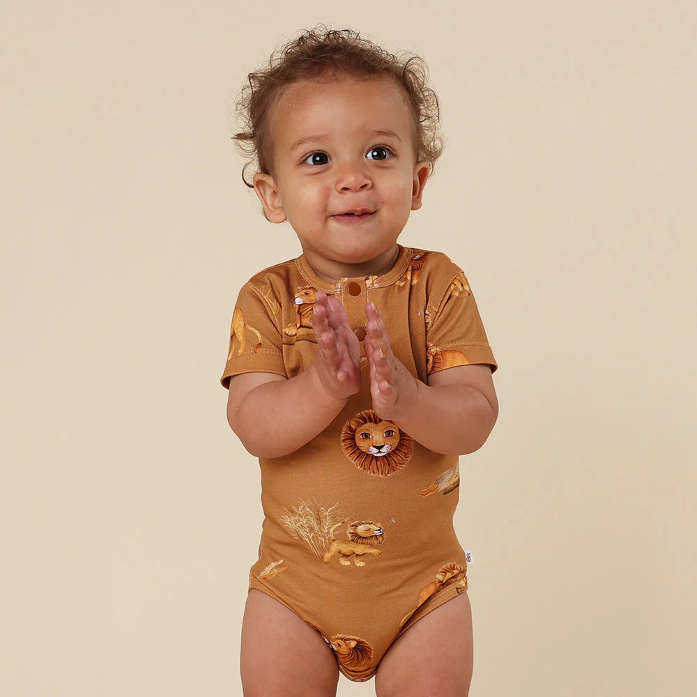 Roar Short Sleeve Organic Bodysuit