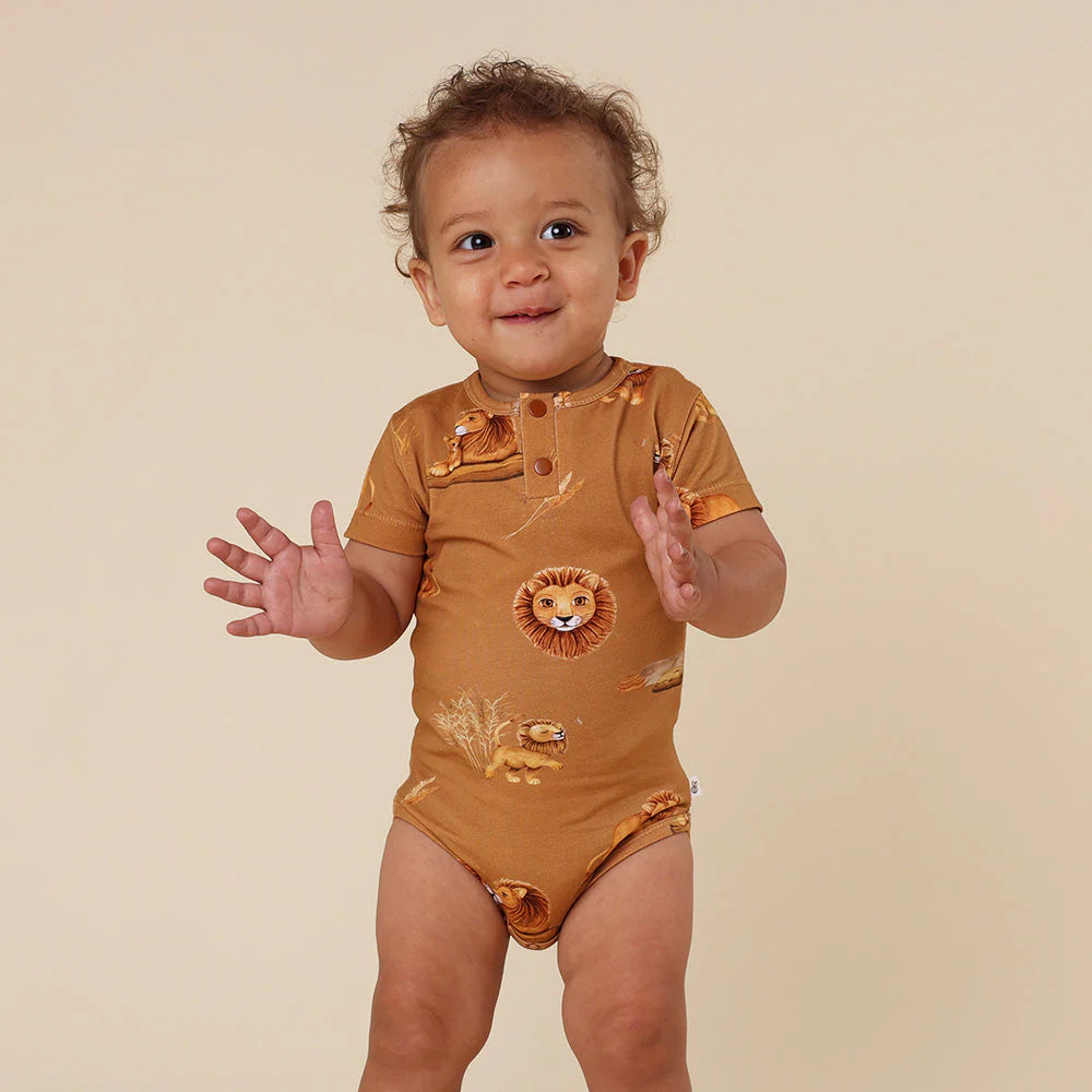 Roar Short Sleeve Organic Bodysuit