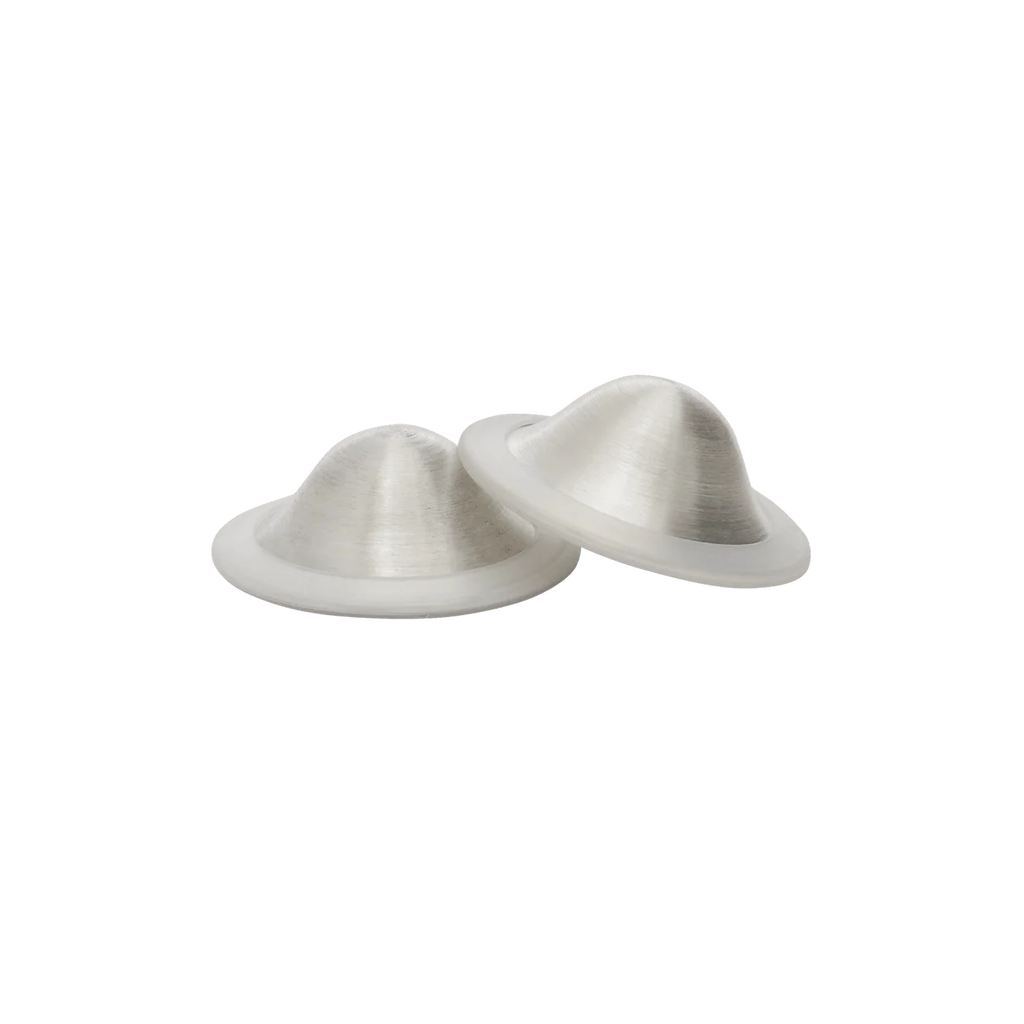 New Beginnings Silver Nursing Cups 55mm (L) 2pk