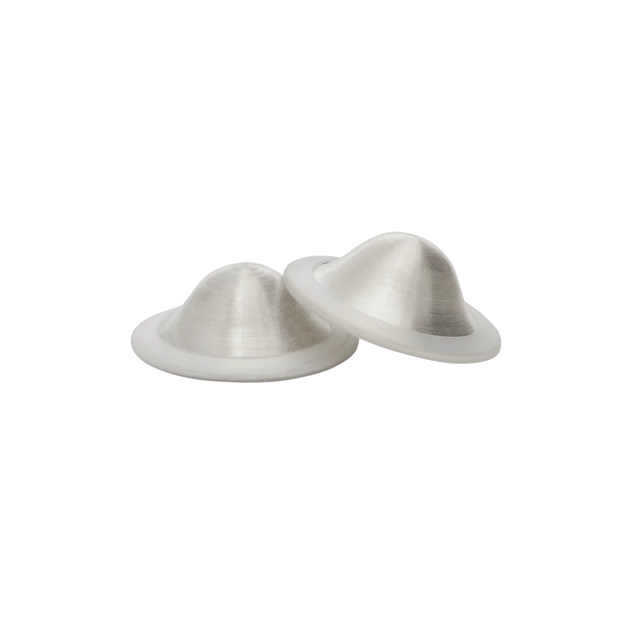 New Beginnings Silver Nursing Cups 55mm (L) 2pk