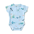 Blue Ocean Short Sleeve Organic Bodysuit
