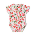 Strawberry Short Sleeve Organic Bodysuit