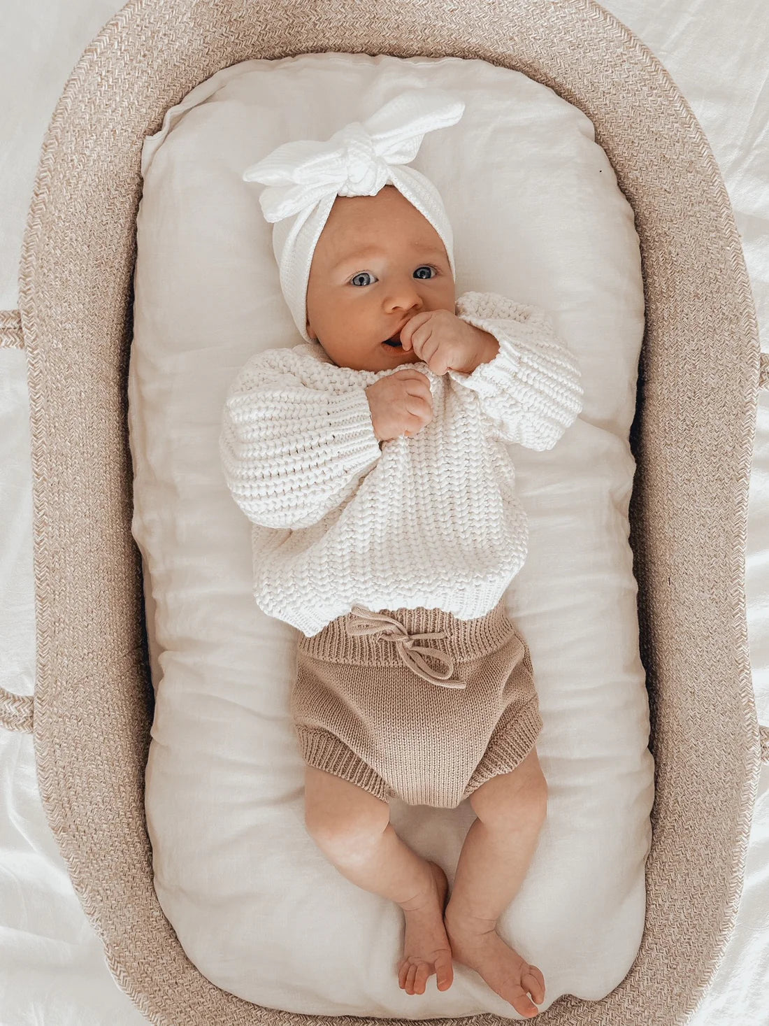 KNIT BLOOMERS - TEDDY BROWN - 0-3 MONTHS