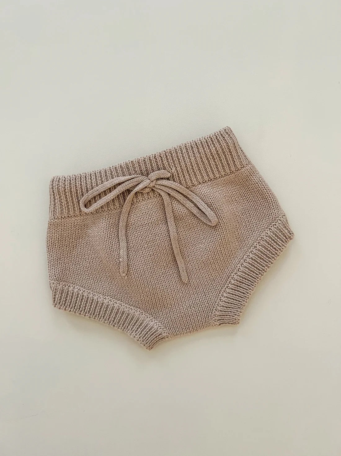 KNIT BLOOMERS - TEDDY BROWN - 0-3 MONTHS